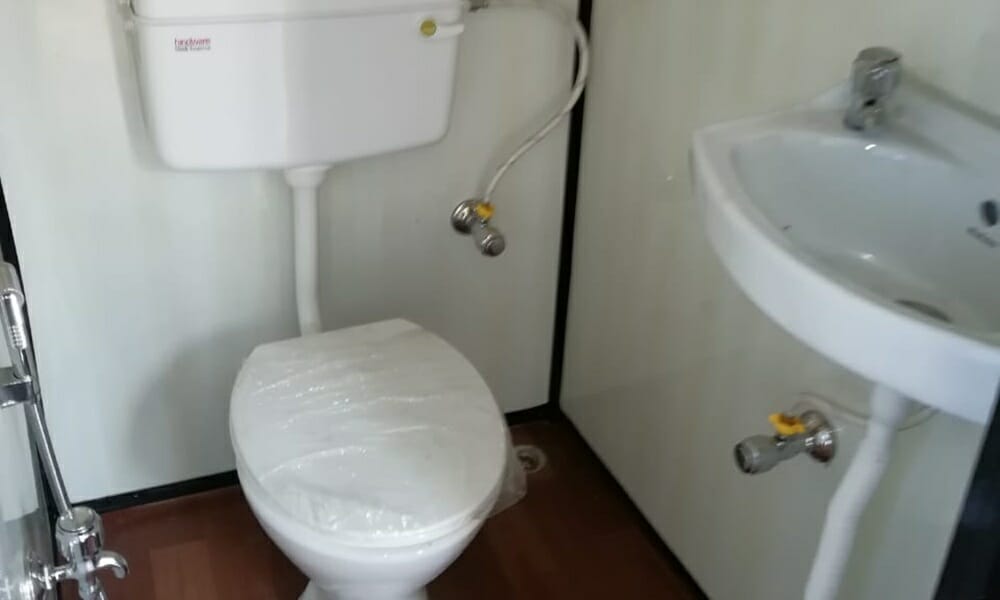 MS Toilet Cabin with Washbasin